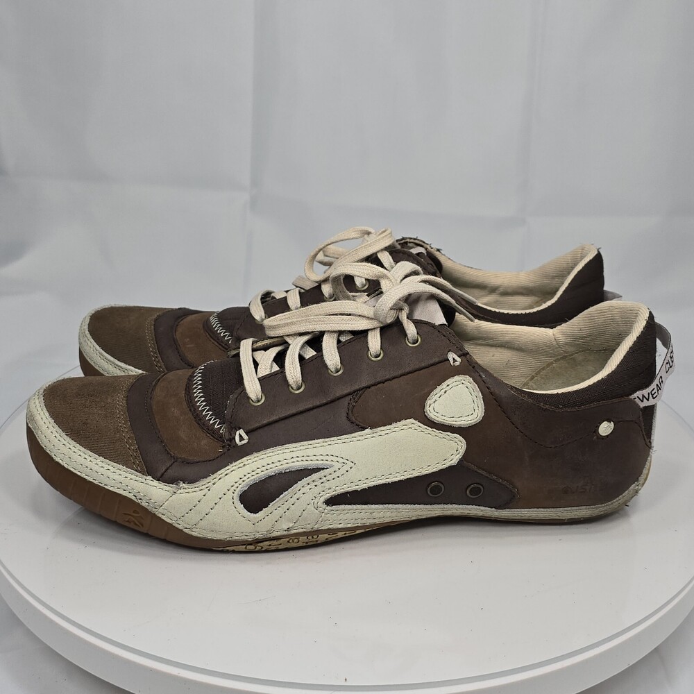 Cushe Boutique Sneak Men 12 Dark Brown Leather Sneakers UM00092